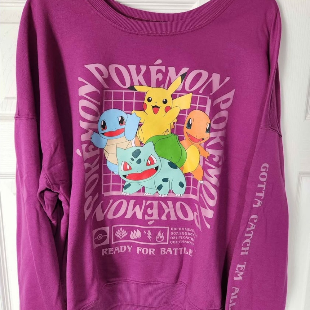 Purple Pokémon Sweatshirt